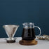 Glass Range Coffee Server for Pour Over Coffee & Tea - 800ml/27oz Ovalware Microwave Safe & Heatproof Glass Body