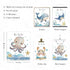 Set 6, Playroom,8x10 Inches Ocean Nursery Decor,Ocean Nursery Wall Art of Under the Sea Nursery Wall Decor Poster