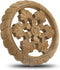 Handmade Wooden Trivet for Hot Dishes, Plates & Pots Holder, Rustic Decorative Carvings, 8 Inches for Kitchen & Dining
