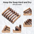 Shower,Set 2 Wooden Soap Dish for of Shower Soap Holder,Self draining Bar Soap Holder for Bathroom, Homemade Soaps