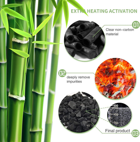 6 Pack Bamboo Charcoal Air Purifying Bag, Activated Charcoal Odor Absorber for Home, Pet, Closet