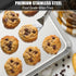 Baking Sheet Set of 2, Umite Chef Stainless Steel Cookie Pans, 9 inch, Non Toxic, Easy Clean, Dishwasher Safe