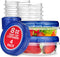Stock Your Home 8oz Plastic Containers with Twist Top Lids (4 Pack), Airtight Reusable Soup Containers for Leftovers
