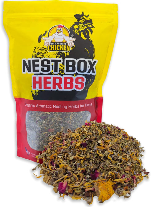 Chicken Coop Nesting Herbs - Organic Refresher and Deodorizer for Nest Boxes