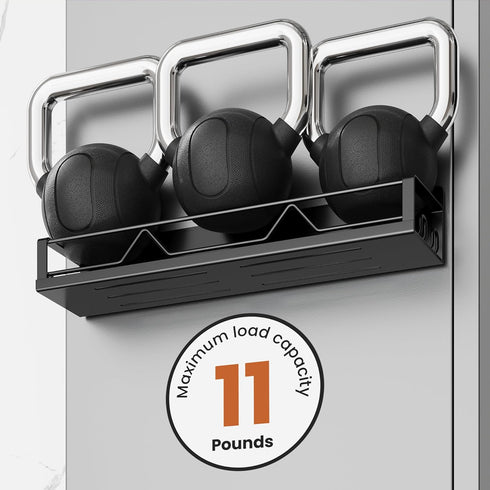 Mystozer 16.9 Inch 4 Pack Wide Large Capacity Magnetic Spice Rack for Refrigerator, Metal Fridge Shelf, Black