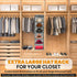 Boxy Concepts 6-Shelf Cowboy Hat Organizer Rack - 13in Wide X-Large Grey, Hat Rack for Wall Mount Hook & Loop