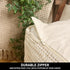 Cozy 16.5" 16.5"x 12.9", Chardin home Unstuffed Ottoman, & Bohemian Pouf Covers, Hand Crafted Casual Seating, Footrest
