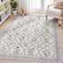 5x7 Purple Rug for Girls Room, Washable Boho Floral Area Rugs for Living Room, Cute Ultra-Thin Non Slip Indoor Girls