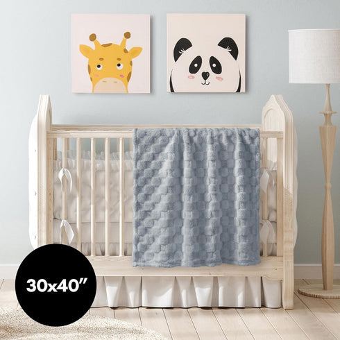 30x40 Americanflat Jacquard Kids Throw Blanket - Soft and Breathable Mini Fleece Throw Blanket for Couch, Bed, Chair