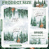 6 Hosuly Pcs Winter Kitchen Towels Forest Hand Towels Wild Animal Snowflake Warm Dish Clothes Farmhouse Winter