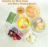 100pcs Plastic Bowl Covers, Elastic Reusable Fresh Keeping Bags for Bread Proofing and More