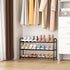 Closet, 18"-32" 3-Tier 12 Expandable Shoe Rack for Metal Shoe Rack for Entryway Adjustable Width Free Standing Shoe