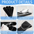 Weewooday 12 Pieces Silver Storage Bags, Flatware Storage Box, Black Velvet Cloth Organizers for Kitchen Cutlery
