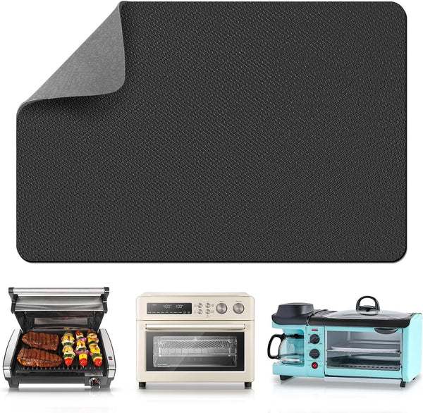 LOPNUR Appliance Sliders for Kitchen Appliances, 360° Rotating Mover, Heat Resistant Coffee Mat for Microwave, Toaster