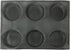 Bluedrop Silicone Bun Bread Form, Round Shape Bread Tray, Perforated Bakery Molds