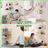 8x11.8 Inch Set 2, Sezanrpt Corner Shelf Wall Mount of White Acrylic Corner Floating Shelves, Wall Organizer Shelf