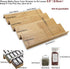Angimio 8 Set- 7" 14" (7" 14") Bamboo Spice Rack Drawer Organizer - Pieces Wide Per Piece - Combine Pieces Into Wide