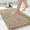 Yimobra Luxury Bath Rug Mat 24x17, Extra Soft & Absorbent Non-Slip Plush Shaggy Carpet, Camel, Machine Wash Dry