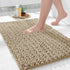 Yimobra Luxury Bath Rug Mat 24x17, Extra Soft & Absorbent Non-Slip Plush Shaggy Carpet, Camel, Machine Wash Dry