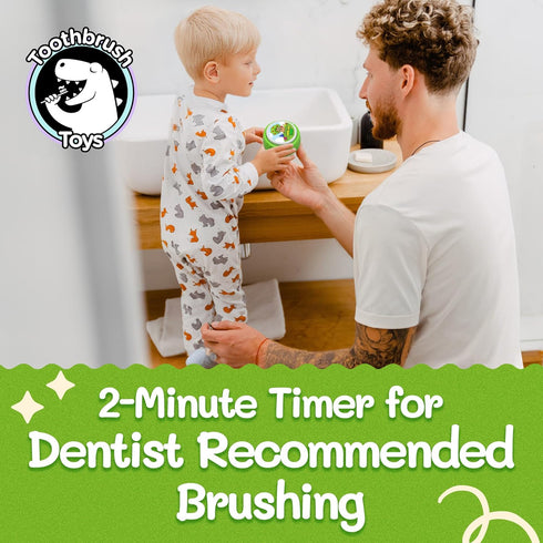 2 English Tree Toothbrush Timer for Kids Musical Minute Teeth Brushing Timer with Lights, Educational Toothbrushing