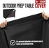 40" 32" 420D Outdoor Prep Table Cover Fits Royal Gourmet Double-Shelf & Keter Unity Portable Cart Waterproof Heavy Duty