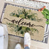 Summer 24x35 Inch Artoid Mode Eucalyptus Floral Leaves Welcome Spring Doormat, Decor Low-Profile Switch Rug Door Mat