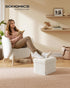 12.2 16.1 12.2 Inches, 286 lb, ULSF094W01 SONGMICS Small Folding Storage Ottoman, Foot Rest Stool, x x Ottoman