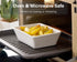 ONEMORE Set of 4 Ceramic Baking Dishes, 5x7-inch White Individual Casserole Dishes for Toaster Oven, Stylish and