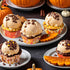 Whaline 600Pcs Fall Thanksgiving Mini Square Cupcake Liners, Pumpkin Leaf Acorn Cupcake Wrappers