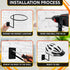 BURIUS 9 Pcs Helmet Holder Wall Mount - Sturdy Metal Cowboy Hat Holder for Convenient Storage