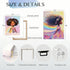 ouiytws Set Prints,Framed12 16inches X3piece Black Girl Princess Wall Art, Rainbow Hair Girl Painting,Cute Afro Girls