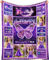 Custom Butterfly Blanket with Name for Kids Girls, Personalized Baby Receiving Blankets