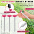 8 6.7 Inch Silkfly Pcs Survey Stakes Property Line Markers Low Profile Heavy Duty Hi-vis Stakes Building Line Marker