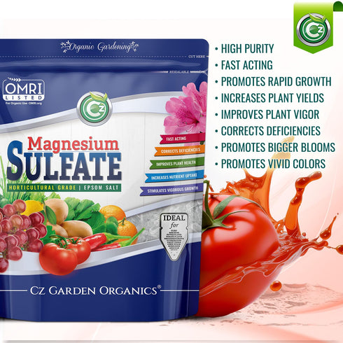 19LB) Magnesium Sulfate Epsom Salt Fertilizer - Made in USA - Plant Food for Hydroponics, Plants, Flower Gardens