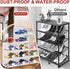 1 Pack 12 Closet Clear Shoe Boxes Size Shoe Storage Organizer for Stackable Shoes Rack Handbag Organizer Plastic