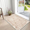 Vaukki Vintage Shaggy Hallway Runner Rug, Non Slip Washable Entryway Mat for Bathroom and Bedroom