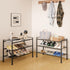 3-Tier 26.5-Inch Closet Adjustable Shoe Rack, Wide Metal Storage Organizer for Entryway, Heavy-Duty Stand for Shoes