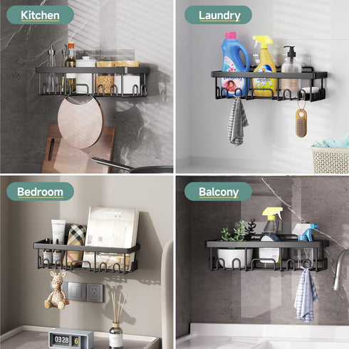 5-Pack 5-Pack, Veken Rustproof & Waterproof Shower Caddy No Drilling Adhesive Corner Shower Shelves, Rack For Inside