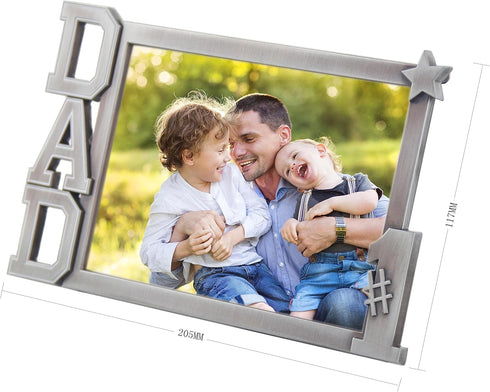 LASODY Dad Picture Frame - Dad Birthday Gifts and Father Day Gifts