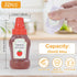 DF DUALFERV 12Pcs Lunch(25ml/0.88oz) DualFerv Mini Ketchup Bottles, Portable Mini Squeeze Bottle, Mini Sauce Condiment