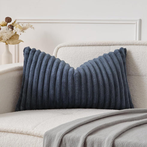 UGASA Lumbar Throw Pillow Cover 12x24 Inch Set of 1 Super Soft