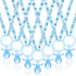 Coume 36 Pcs Shower Party Pacifiers Necklace Acrylic Pacifiers Charm Necklace for