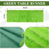48 inch, Summer yuboo Spring Green Table Runner Fluffy Faux Fur Dresser Cover Top, Dresser Runners for Bedroom, Coffee