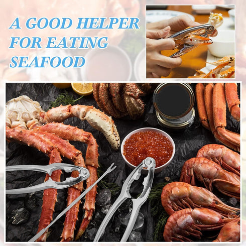 Set Set Restaurant(21 Zhehao Lobster Crackers and Picks Seafood Party Dinner Supplies Stainless Steel Crab Leg Tool