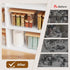 2 Set Criusia Pantry Organizers and Storage with Bamboo Lids, Stackable Clear Bins for Onion, Potato, Fruit