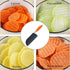 VITUER Crinkle Cutter for Veggies, Stainless Steel Wave Fries Knife with Ergonomic Handle, Dishwasher Safe