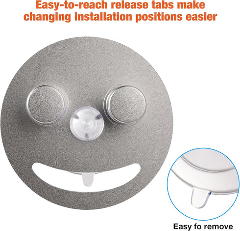 MAISEEN Mommy (1-Pack Smiley face sponge holder, kitchen Sink Caddy Organizer with Suction cup,Made of rust-proof