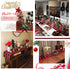 B-COOL Buffalo Plaid Table Runner, Black Red Checked Table Runner 2 Packs (13x108 Inch) for Christmas Holiday