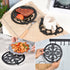 Sungmor Heavy Duty Cast Iron Round Metal Trivet, Rustproof Black Racks for Hot Pans or Teapot Kitchen Decor