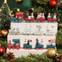 3 Pack Set Happy Trees Christmas Decorations Indoor - Wooden Train Xmas Table Decor & Christmas Knick Knacks
